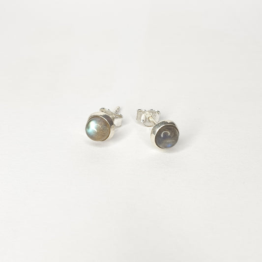 Labradorite Studs |Silver