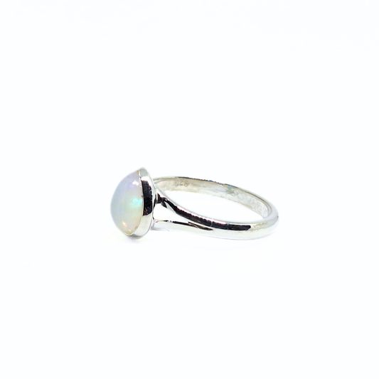 Opal Tear Ring |Silver