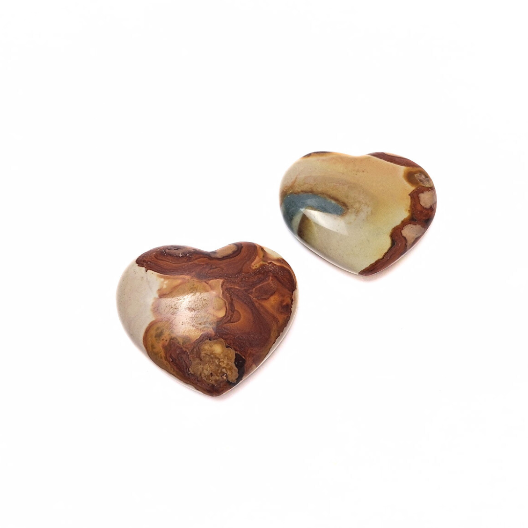 Polychrome Jasper 36mm Heart