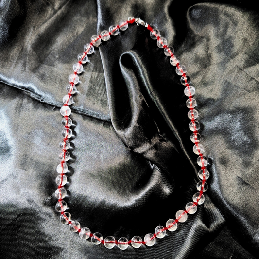 Clear Quartz Beaded Necklace