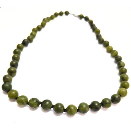 Jade Nephrite Beaded Necklace