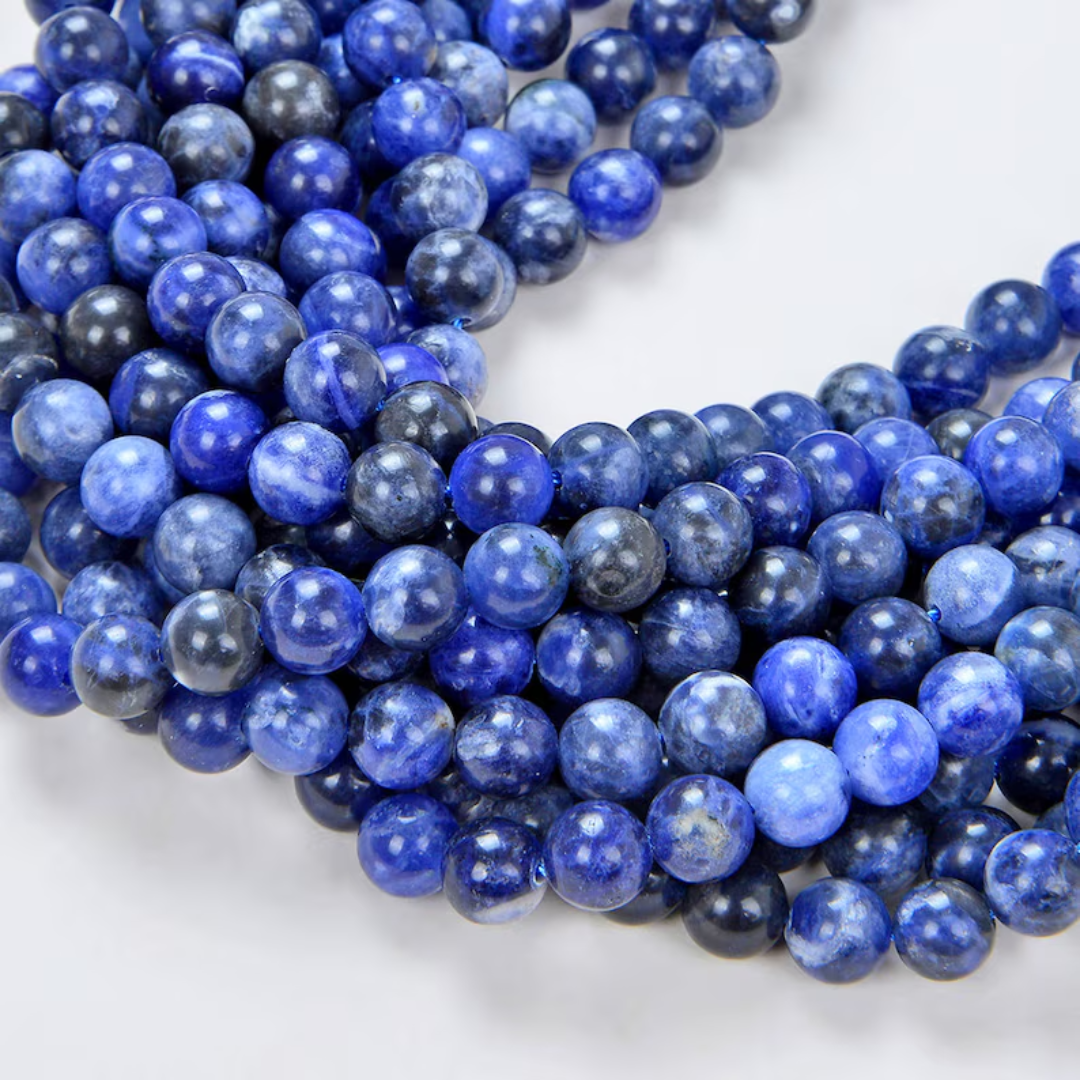 Sodalite 8mm Round Loose Beads ±46pcs