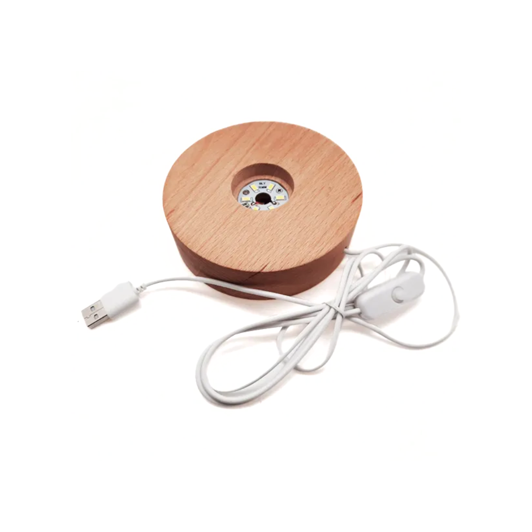 LED Light Base (wood)