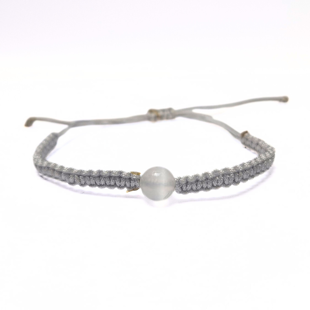 Single Bead Macrame Bracelet
