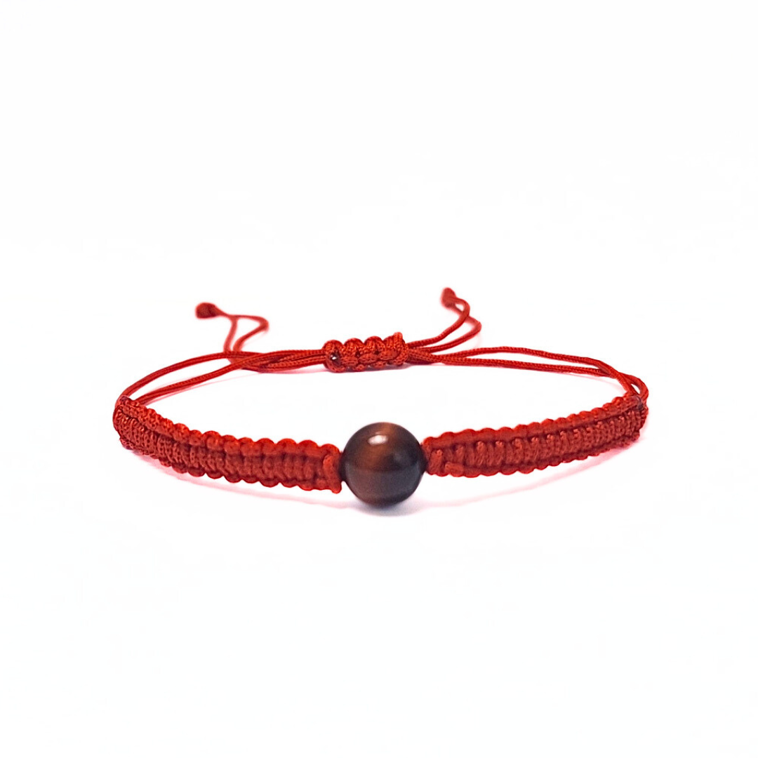 Single Bead Macrame Bracelet