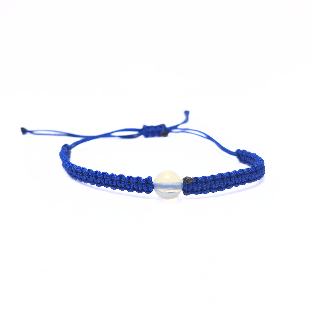 Single Bead Macrame Bracelet