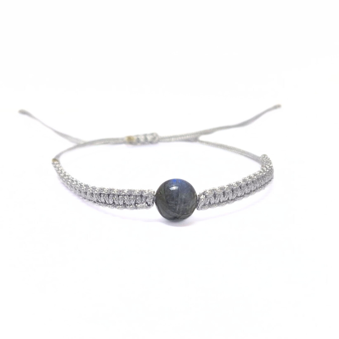 Single Bead Macrame Bracelet