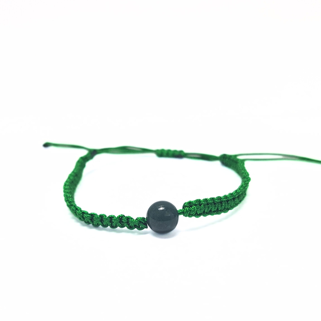 Single Bead Macrame Bracelet