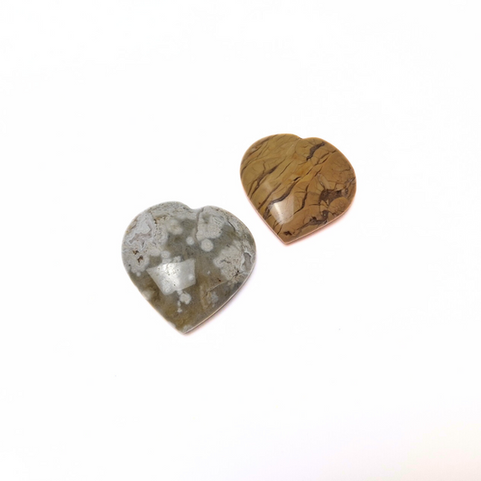 Ocean Jasper 36mm Heart