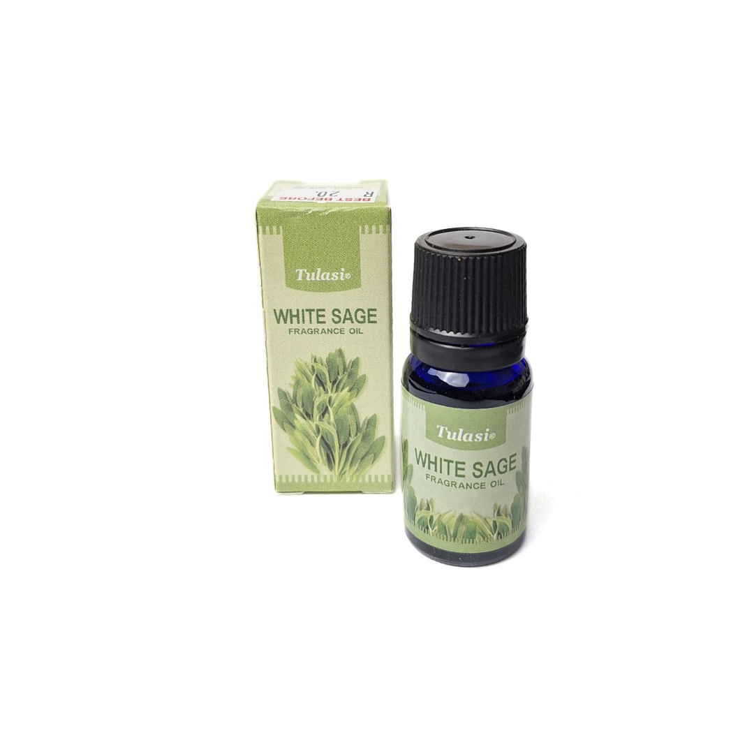 Tulasi White Sage Fragrance Oil Crystal Cove