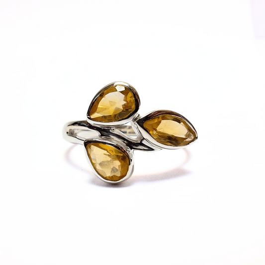 Citrine Gabz Ring |Silver