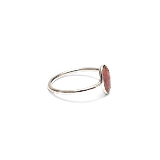 Pink Tourmaline Ring |Silver