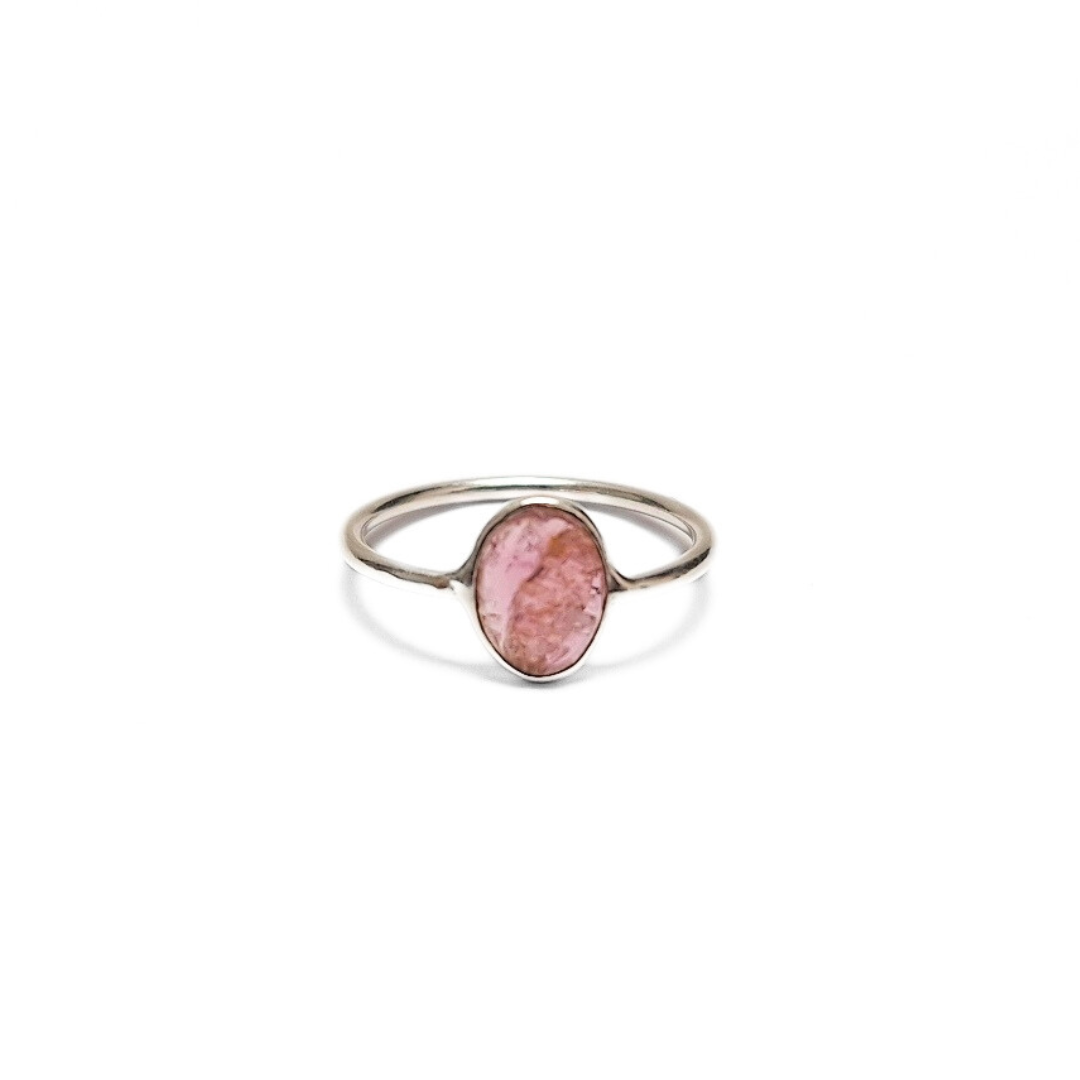Pink Tourmaline Ring |Silver