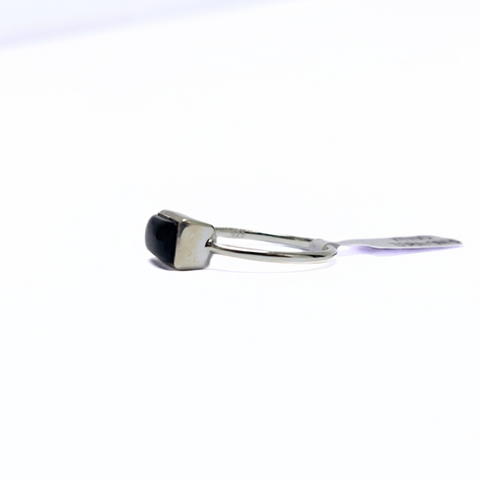 Onyx Aya Ring |Silver