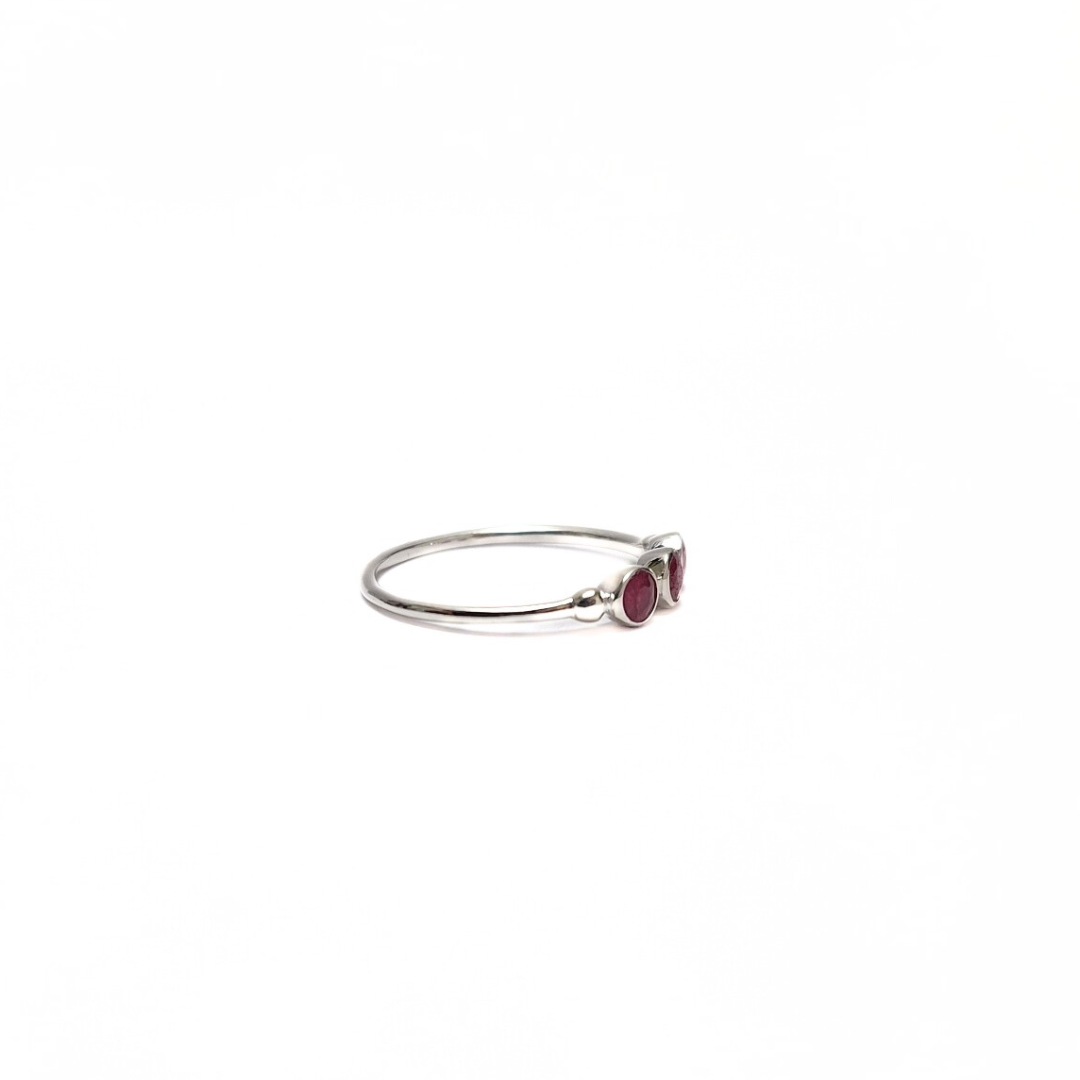 Ruby Cali Ring |Silver