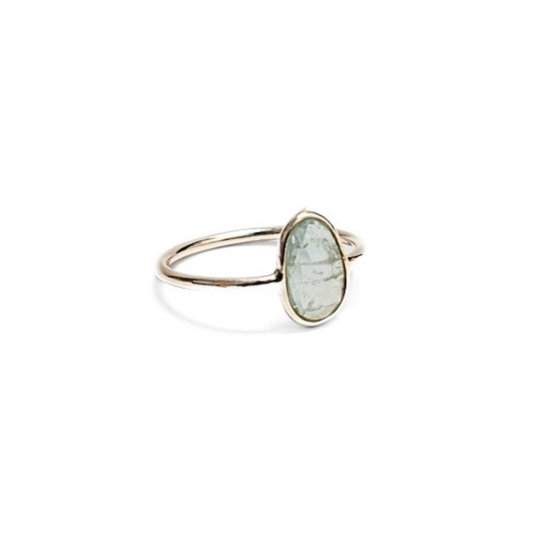 Blue Tourmaline Ring |Silver