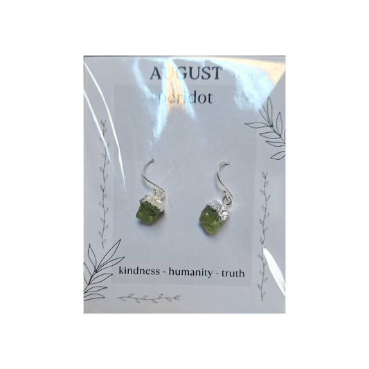Peridot Birthstone Earrings - August