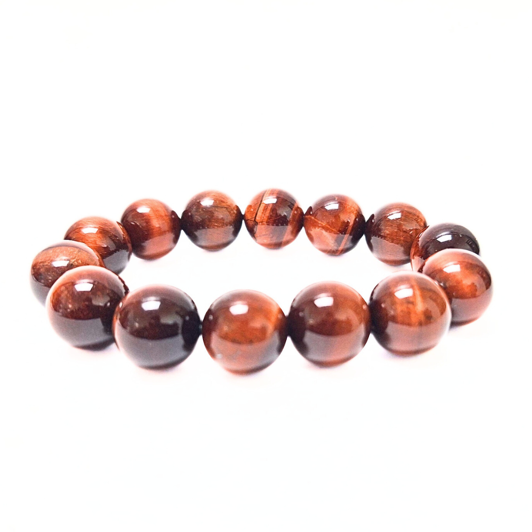 Red Tigers Eye 14mm Bracelet