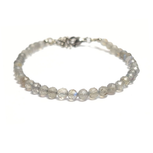 Labradorite 4mm Facet Bracelet