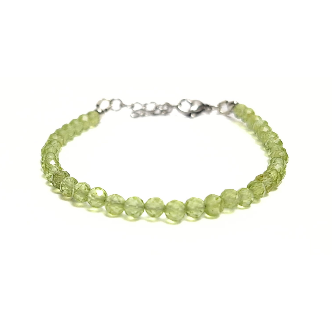 Peridot 4mm Facet Bracelet