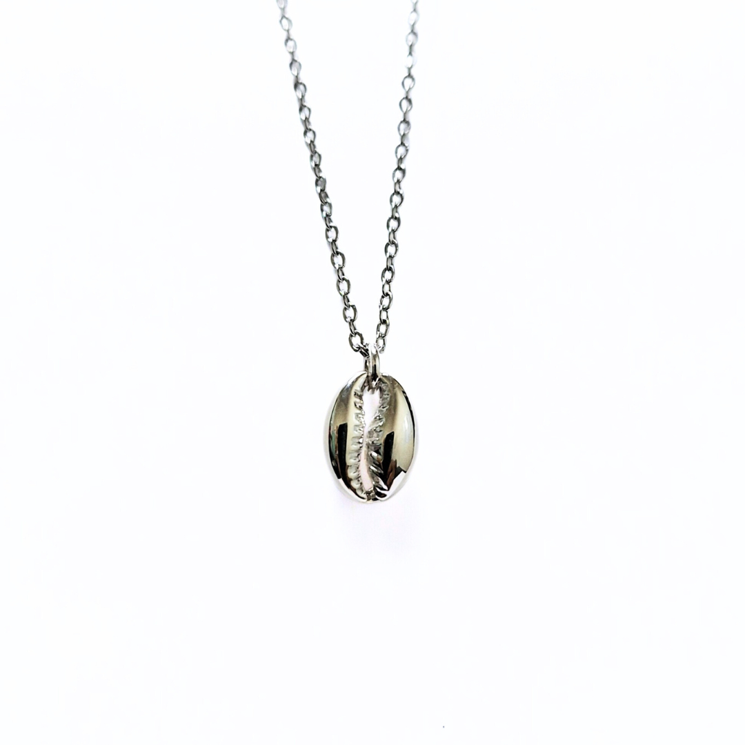 Cowrie Shell Charm |Silver