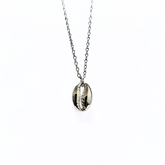 Cowrie Shell Charm |Silver