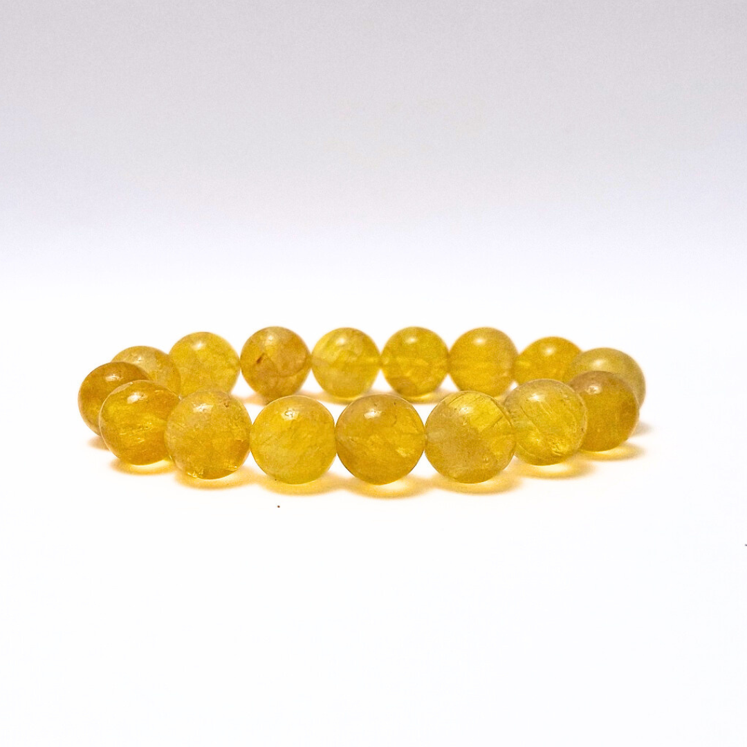 Yellow Fluorite 14mm Bracelet
