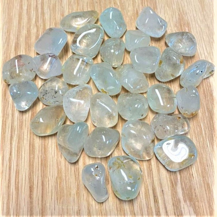 Silver Topaz Tumbled Stone