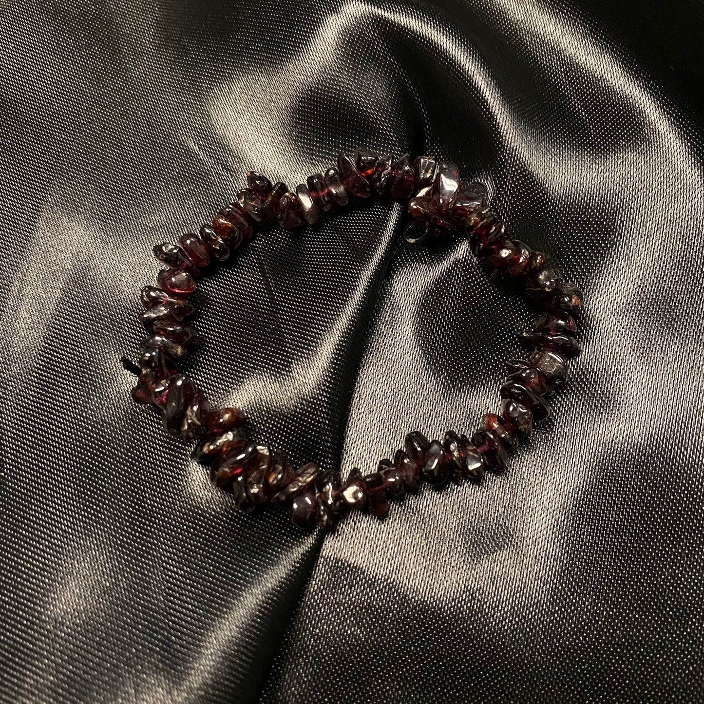 Garnet Chip Bracelet
