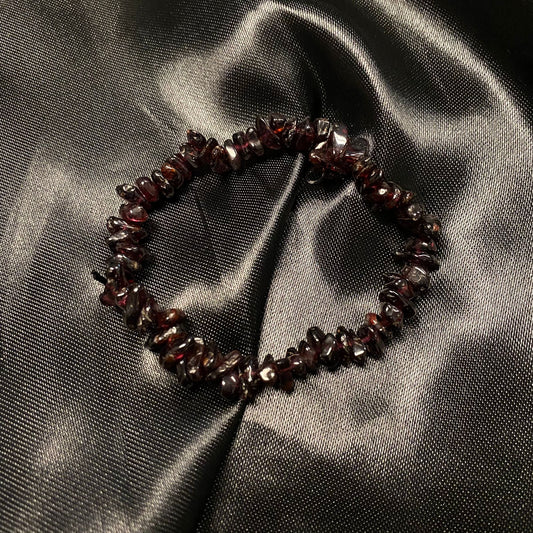 Garnet Chip Bracelet