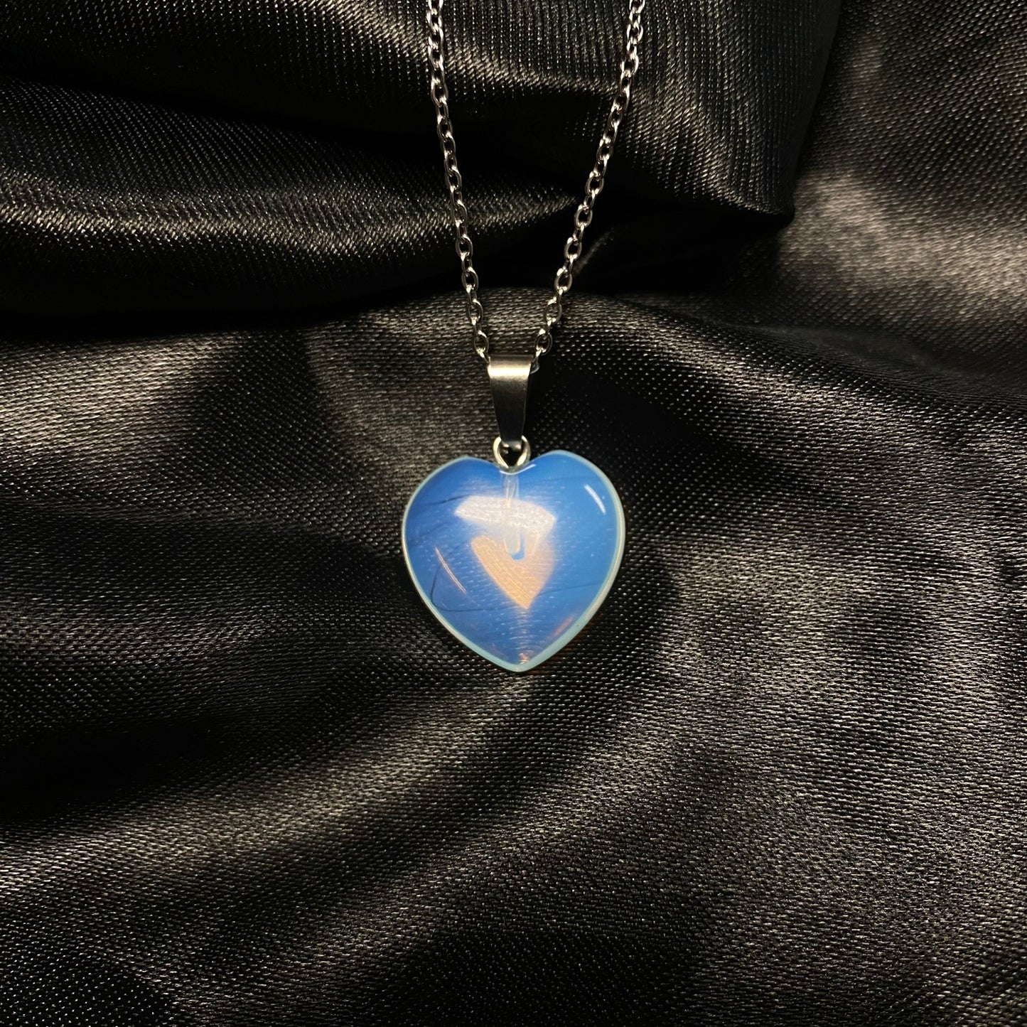 Opalite 20mm Heart Pendant