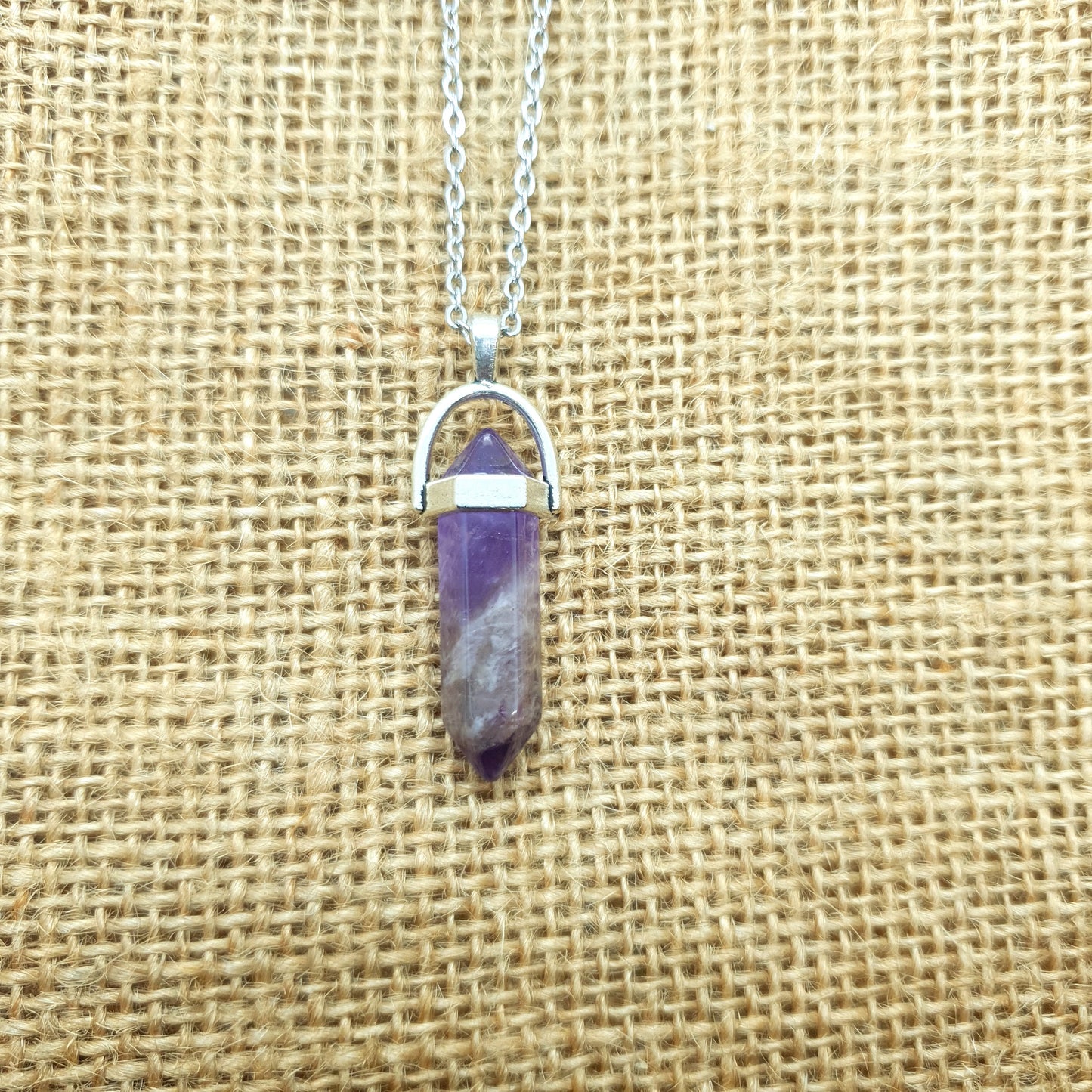 Amethyst Pointed Pendant