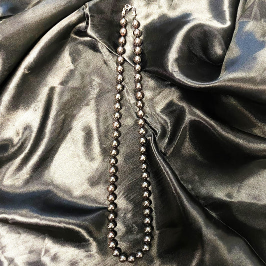 Hematite Beaded Necklace