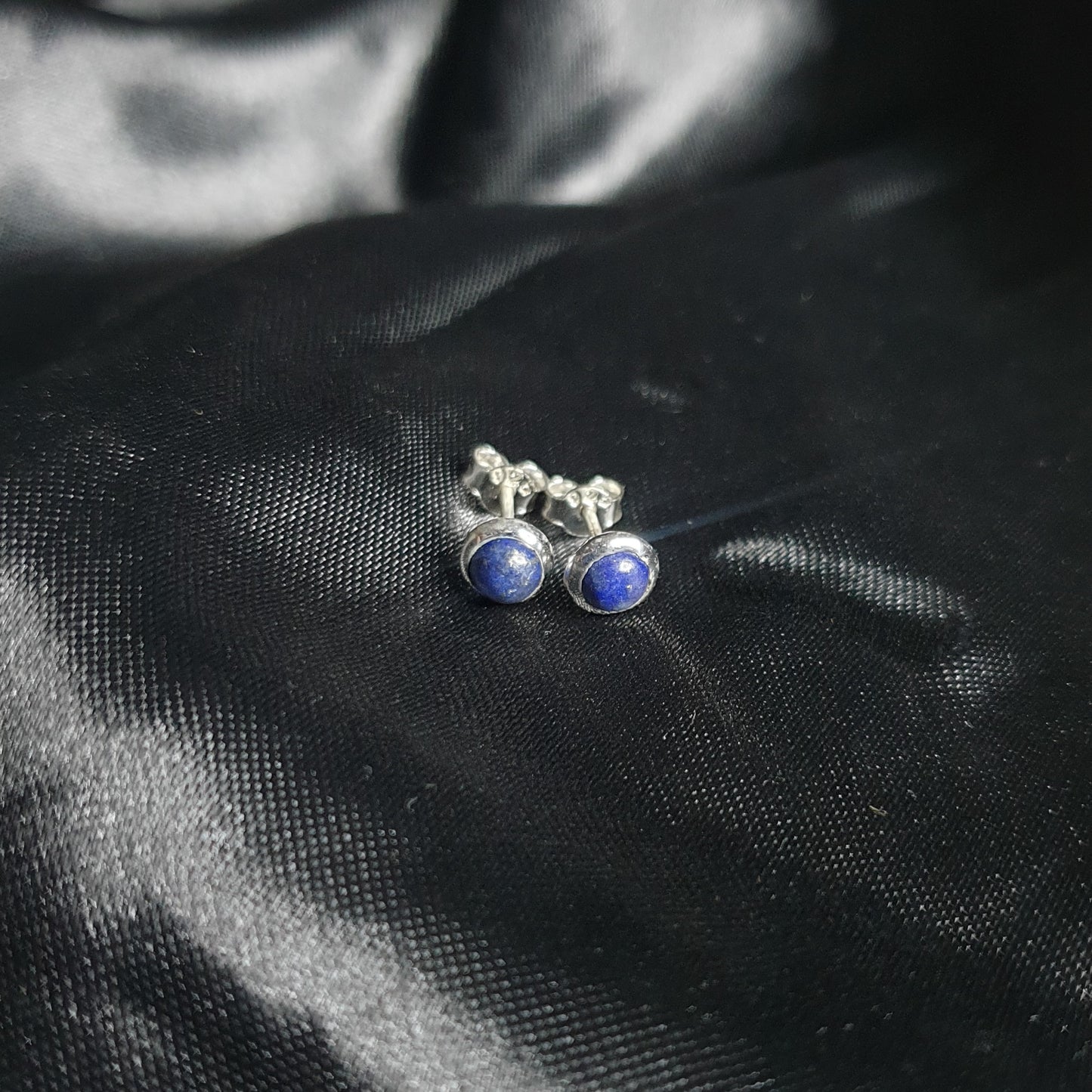 Lapis Lazuli Studs |Silver