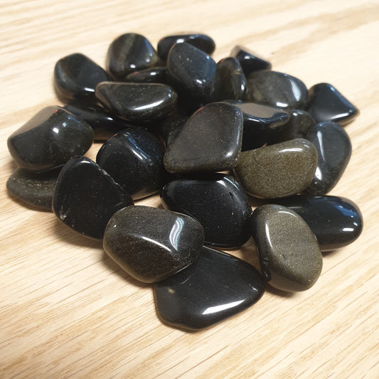 Gold Sheen Obsidian Tumbles