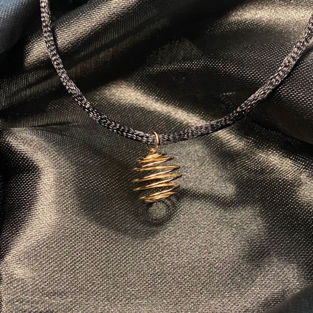 Gold Spiral Pendant - Small
