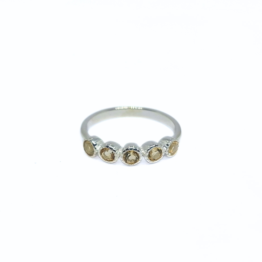 Citrine Elize Ring |Silver