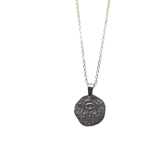 Hamsa Stamp Pendant |Stainless Steel