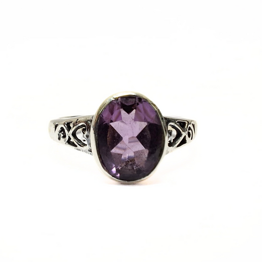 Amethyst Sage Ring |Silver