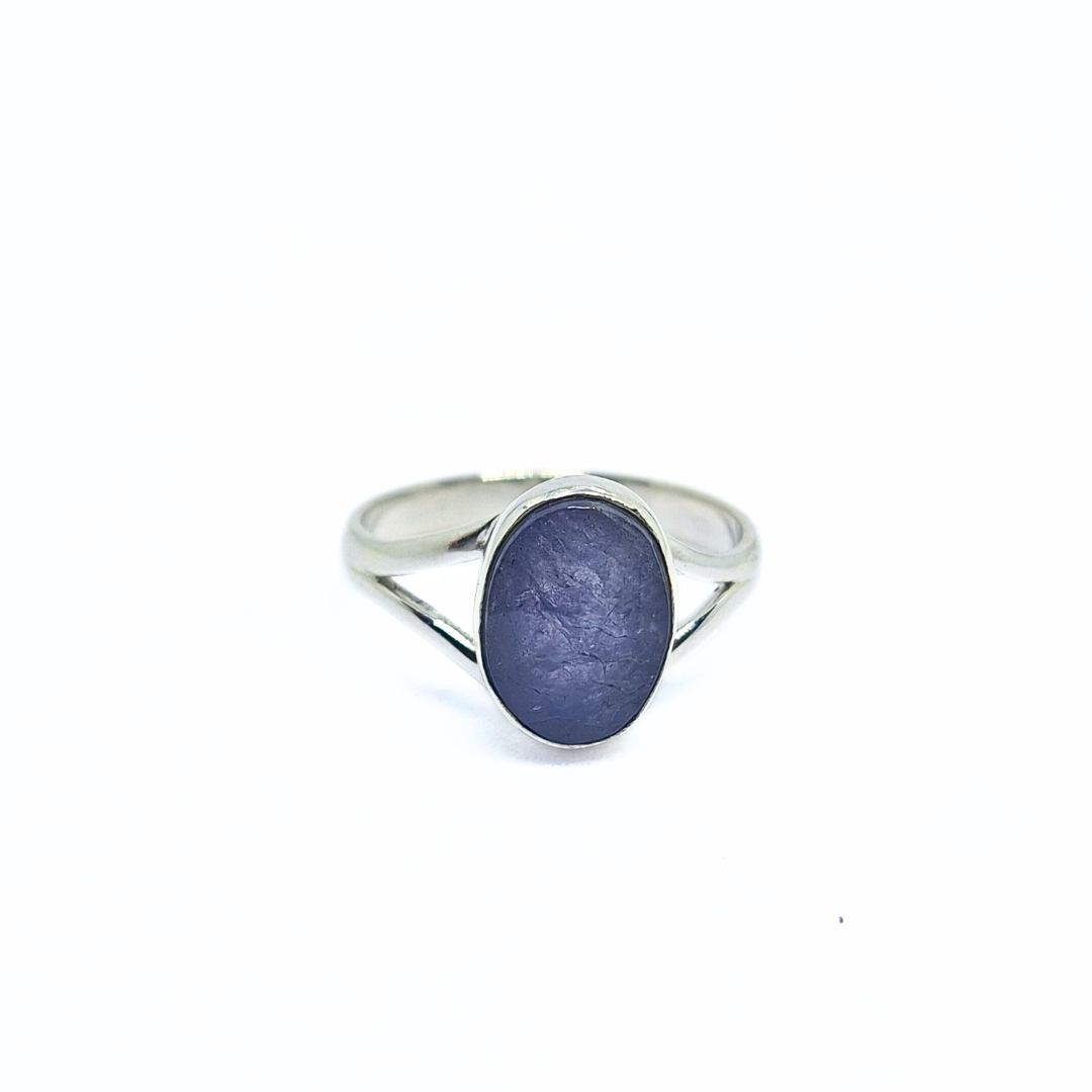 Tanzanite Oval Ring(10x12) |Silver