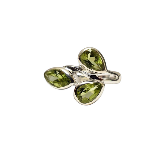 Peridot Gabz Ring |Silver