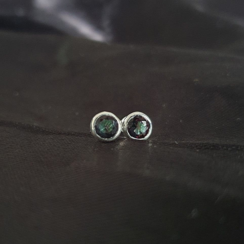 Mystic Topaz 5mm Studs |Silver