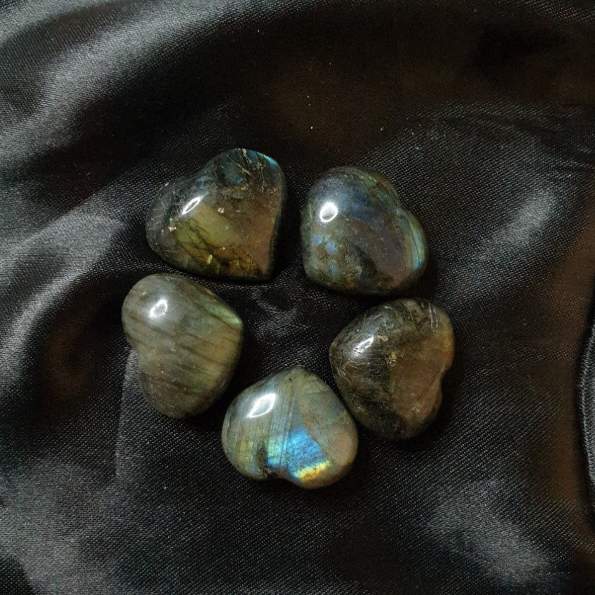 Labradorite 30mm Heart