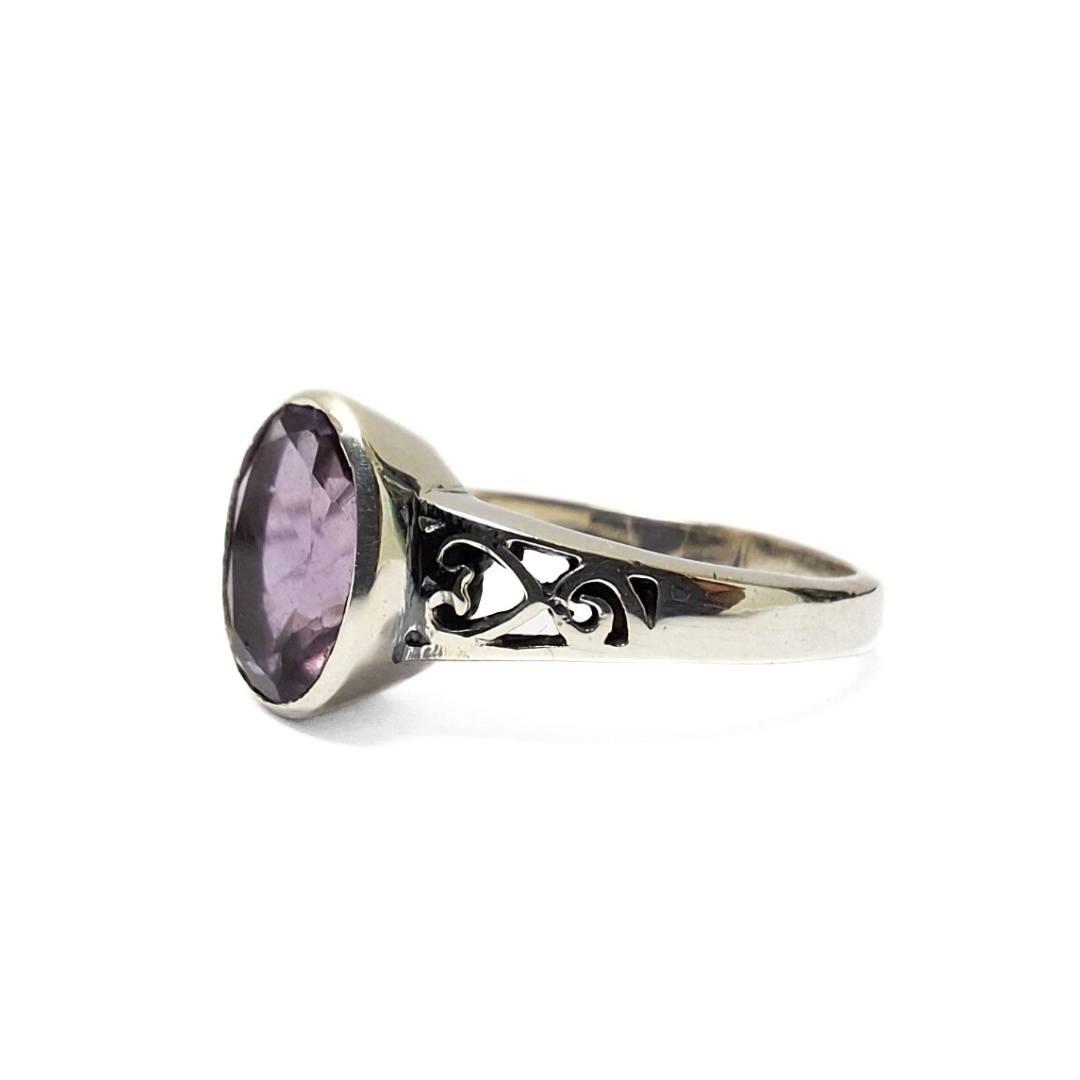 Amethyst Sage Ring |Silver