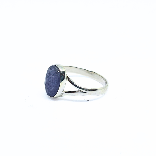 Tanzanite Oval Ring(10x12) |Silver