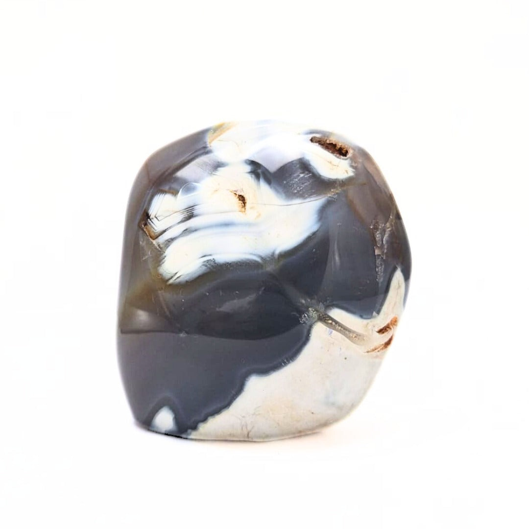 Dendrite and Snow Agate Standing Free Form 290g