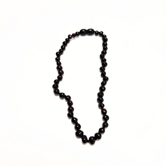 Amber Teething Necklace - Cherry