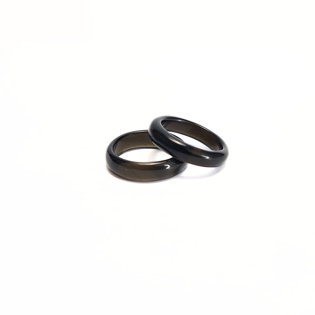 Black Agate 6mm Band