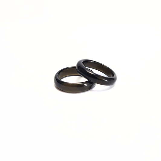 Black Agate 6mm Band