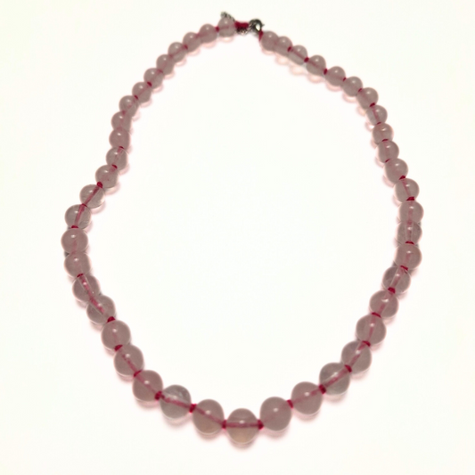 Rose Quartz Beaded Necklace